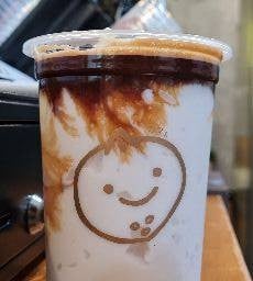 สมูทตี้มะพร้าวเผาราดช๊อดเอสเพรสโซ่ (1shot)