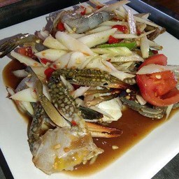 ตำปูม้ากุ้งสด