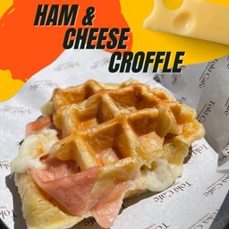 Ham & Cheese Croffle Sandwich แฮมชีสครอฟเฟิล