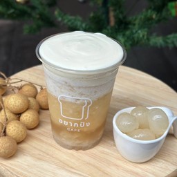 ชาลำไยสดปั่นราดชีส