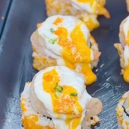 กุ้งแก้วราดซอสชีส