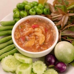 น้ำพริกกุ้งเสียบ