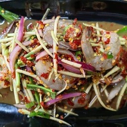 ยำกุ้งสดปาร้า