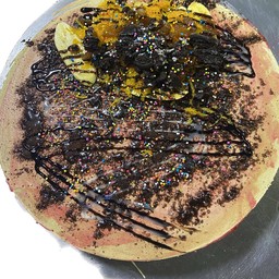 แป้งวานิลา+สตอเบอร์รี่+โอวันติน+กล้วยหอม+ฝอยทอง+โอริโอเ