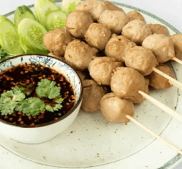 ลูกชิ้นเอ็นเนื้อปิ้ง