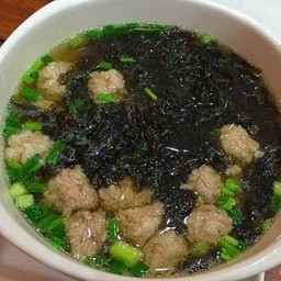 ต้มจืดหมูสาหร่าย + ข้าวเปล่า