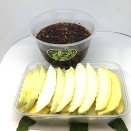 ชุดมะม่วง + น้ำปลาหวาน (แบบหั่น)