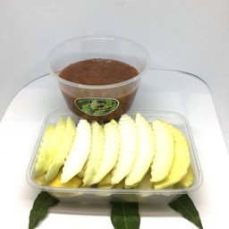 ชุดมะม่วง + กะปิหวาน (แบบหั่น)