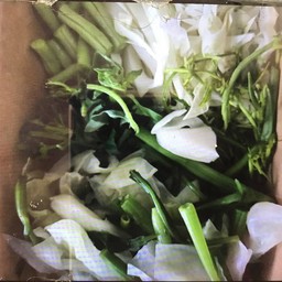 ผักสด+ผักลวก