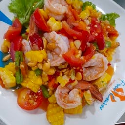 ตำไทยข้าวโพดกุ้งสุก