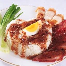 ข้าวหมูแดงทุกอย่าง ข้าวหมูกรอบ
