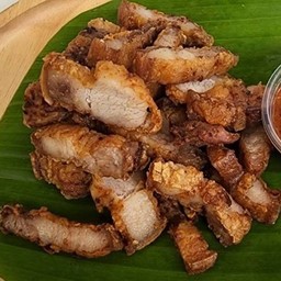 หมูสามชั้นทอด 1 ขีด