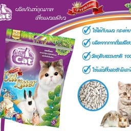 ทรายเต้าหู้ catty Cat กลิ่นชาเขียว 6 ลิตร