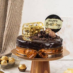 เค้กวันเกิด เค้กสวิส ดาร์กช็อคโกแลต (ขนาด  3 ปอนด์) (โปรโมชั่น)