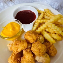 ชุดรวมไก่ป๊อบ+เฟรนฟาย