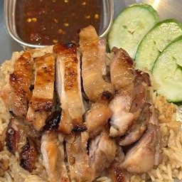 ข้าวมันไก่ย่าง