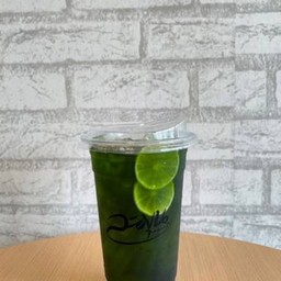 ชาเขียวน้ำผึ้งมะนาวเย็น