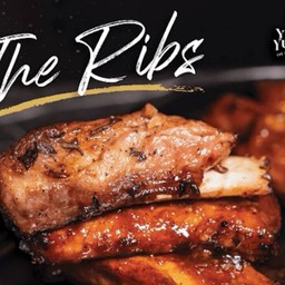 ซี่โครงหมูบาร์บีคิวเผ็ด12ชิ้น