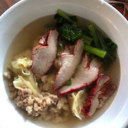 เกี๊ยวหมูแดง+หมูสับ น้ำ