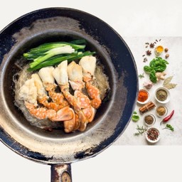 กรรเชียงปูอบวุ้นเส้น