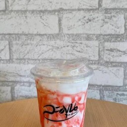 สตรอเบอร์รี่นมสดเย็น