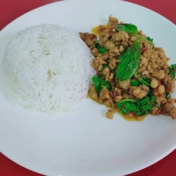 ข้าวราดกระเพราหมู