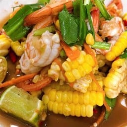 ตำข้าวโพดกุ้งสุก