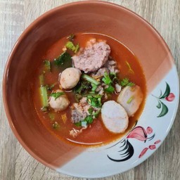 Combo set เย็นตาโฟ + ปากหม้อ 10 ตัว + ลิ้นจี่โซดาหรือสตอเบอรี่โซดา