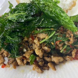 กะเพราหมูสับ(อนามัย)