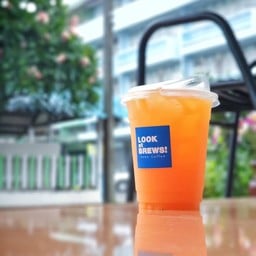 น้ำส้มสด look at brews