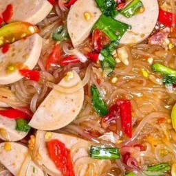 ตำเส้นเล็กหมูยอปลาร้า