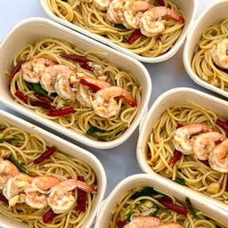 สปาเก็ตตี้ผัดพริกแห้ง