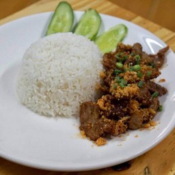 ข้าวหมูกระเทียม