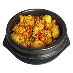 ข้าวไก่กรอบคั่วพริกเกลือ