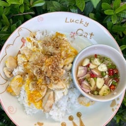 ข้าวไก่กระเทียม