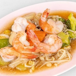 ผัดผักรวมกุ้ง(กับข้าว)