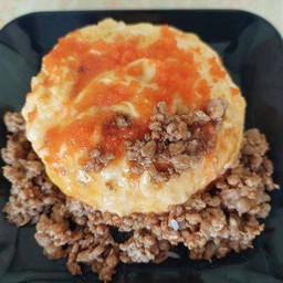 ข้าวไข่ข้นหมูสับ+ไข่กุ้ง