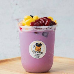 นำ้เต้าหู้เผือกปั่น Frappe Taro soy milk