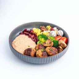 Mixed Beans And Porkballs Thousand Salad 