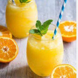น้ำส้มปั่น Orange juice shake