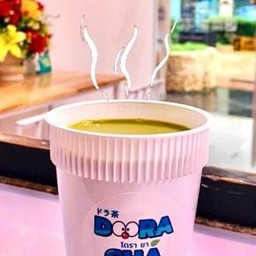 ชาเขียวนม ร้อน