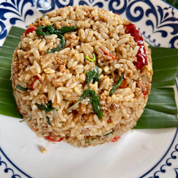 ข้าวคลุกหมูสับ กะเพรา