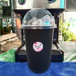 โอเลี้ยงเย็น [ ใช้เครื่องชงกาแฟสดชง]
