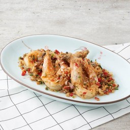 กุ้งแชบ๊วยคั่วพริกเกลือ