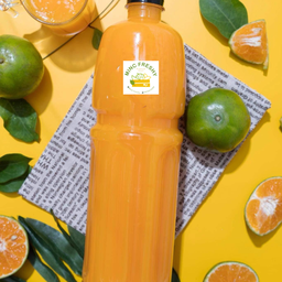 น้ำส้มคั้นสด (มีเนื้อส้มทุกขวด) 1ลิตร