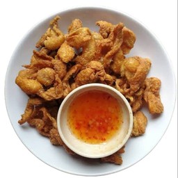 หนังไก่ทอดเกลือ