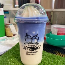มะพร้าวปั่นนมสด-อัญชัน