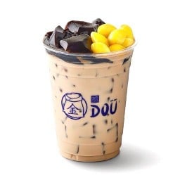 นมสดเฉาก๊วยแปะก๊วย (เย็น) 16 oz