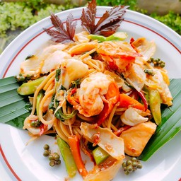 สปาเก็ตตี้ขี้เมากุ้ง