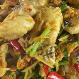 Stir-fried Sea Bass with Spicy Herbs